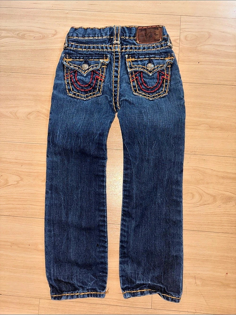 True Religion Kids Joey Super T Jeans Boys Size 5 Blue